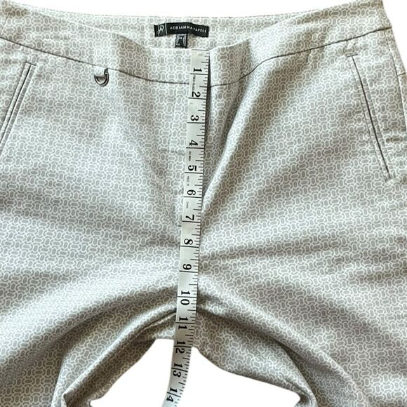 Adriana Papell Women’s Gray And White Geoprint Pants, Size 14 - Picture 7 of 10